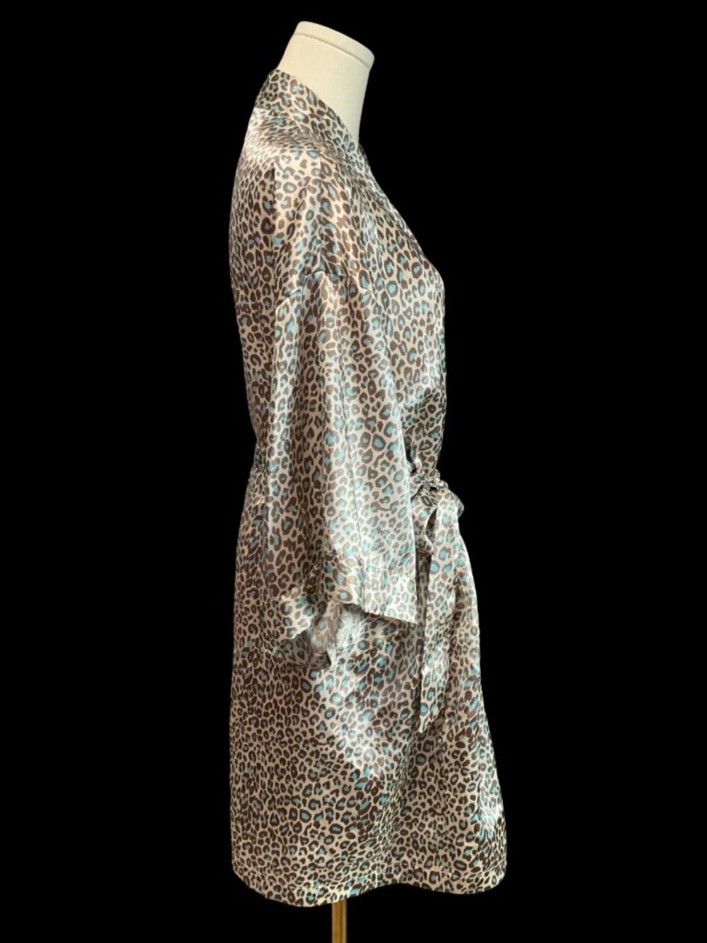 Leopard Print Silky Robe - Picture 2 of 5